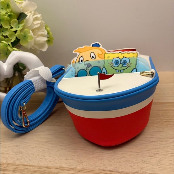 SpongeBob Loungefly- Boat-Shaped Crossbody - Picture 2 of 7